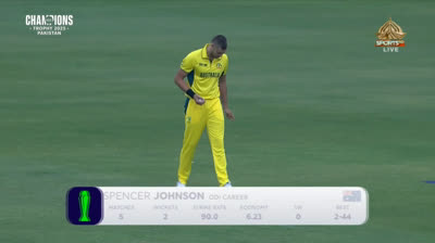 Afghanistan vs Australia Champions Trophy 2025 First 5 overs