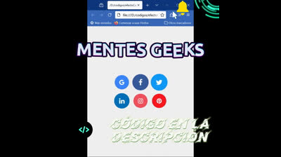 Animación de iconos de redes sociales con Font Awesome | Efecto rebote