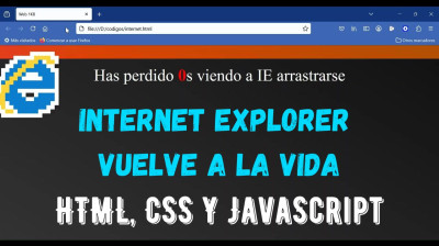 Internet Explorer en movimiento... pero sigue siendo lento HTML, CSS y JavaScript - Web development