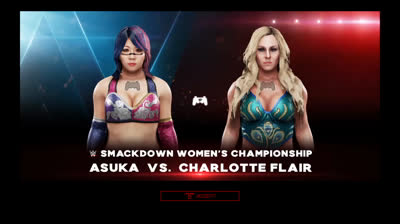 Charlotte Flair vs Asuka (WWE 2K19)