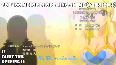 100 mejores opening anime version 2  (1980 - 2024)