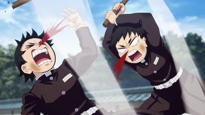 KIMETSU NO YAIBA TEMP4 CAP5  -  Hasta terminé comiendo demonios