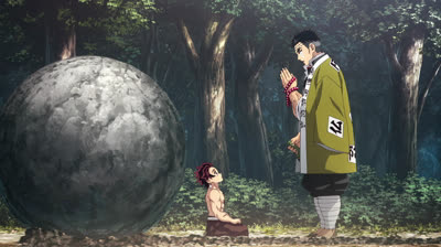 KIMETSU NO YAIBA TEMP4 CAP7  -  Gyomei Himejima, el Pilar de la Roca